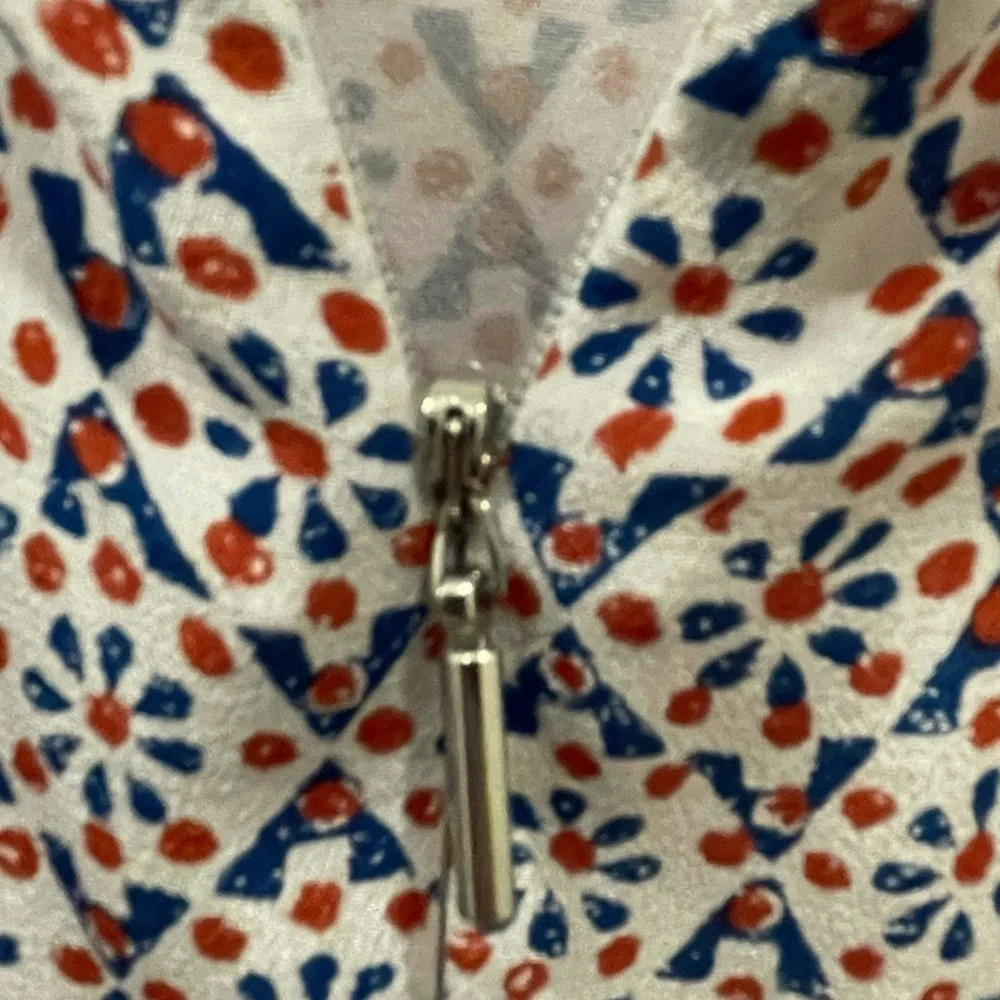 Rebecca Taylor Skirt Size 6 Multicolor Pure Silk  Back Zip Handkerchef Hem Flute - Picture 6 of 8